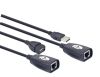  Зображення Подовжувач USB2.0 RJ45 Cablexpert до 30м 