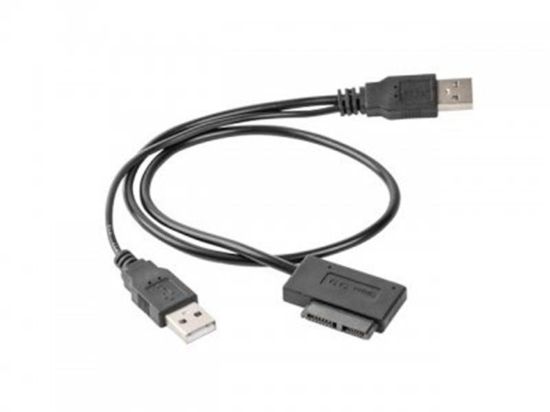  Зображення Перехідник USB 2.0 на Slimline SATA Cablexpert A-USATA-01 