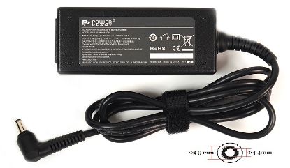  Зображення Блок живлення до ноутбуку PowerPlant ASUS 220V, 45W, 19V, 2.37A (4.0*1.4mm) (AS45F4014) 