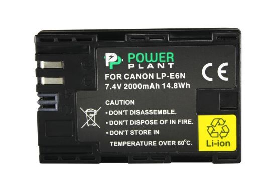  Зображення Акумулятор PowerPlant Canon LP-E6N 2000mAh (DV00DV1405) 