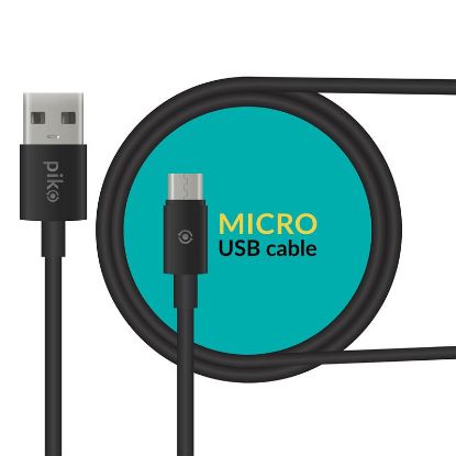  Зображення Дата кабель USB 2.0 AM to Micro 5P 1.2m black Piko (1283126494918) 