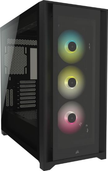  Зображення Corsair iCUE 5000X RGB Tempered Glass Mid-Tower Smart Case, Black, EAN:0840006627517 