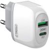  Зображення Мережевий зарядний пристрій Intaleo TCQ/PD220 20W (2USBx3A) White (1283126506581) 