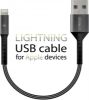  Зображення Кабель Intaleo CB0 USB-Lightning 0.2м Black/Grey (1283126495618) 