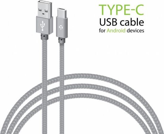  Зображення Дата кабель USB 2.0 AM to Type-C 1.0m CBGNYT1 grey Intaleo (1283126489136) 