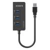  Зображення Концентратор Orico USB 3.0 3 port + RJ45 (HR01-U3-V1-BK-BP) (CA912742) 