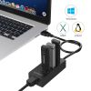  Зображення Концентратор Orico USB 3.0 3 port + RJ45 (HR01-U3-V1-BK-BP) (CA912742) 