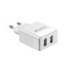  Зображення Мережевий зарядний пристрій Grand-X (2xUSB 2.4А) White (CH-50W) 