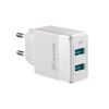  Зображення Мережевий зарядний пристрій Grand-X (2xUSB 2.4А) White (CH-50W) 