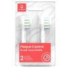  Зображення Насадка для зубної електрощітки Oclean P1C1 W02 Plaque Control Brush Head White (2 шт) (6970810552218) 