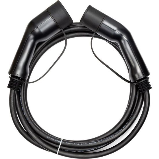  Зображення Зарядний кабель для електромобіля HiSmart Type 2 - Type 2, 32A, 7.2кВт, 1 фазный, 5м (EV200016) 