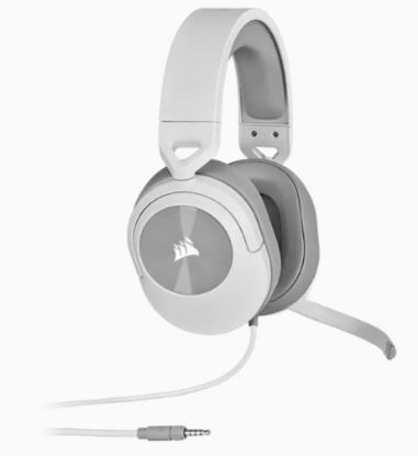  Зображення Corsair HS55 Stereo Headset, White, EAN:0840006643661 