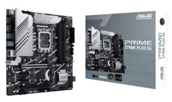  Зображення MB Socket_1700 ASUS PRIME Z790M-PLUS D4 (Z790, DDR4, 128Gb, 5333MHz, LAN-1Gbt/s, DisplayPort, HDMI, 3xM.2 2280, 4xSata6.0Gb/s, Micro-ATX)) 