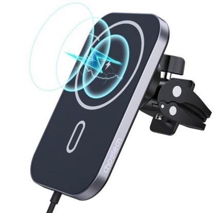  Зображення Бездротовий зарядний пристрій Choetech Car Magnetic Mount Inductive Qi Charger 15W (T200-F) 