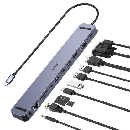  Зображення Концентратор Choetech HUB-M20 11 in 1 USB-C Multiport HUB Station 