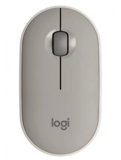  Зображення Миша LOGITECH Pebble M350 Wireless, Sand (910-006751) 