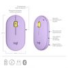  Зображення Мишка бездротова Logitech Pebble M350 Lavender Lemonade (910-006752) 