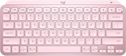  Зображення Клавіатура Logitech MX Keys Mini Wireless Illuminated UA Rose (920-010500) 