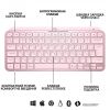  Зображення Клавіатура Logitech MX Keys Mini Wireless Illuminated UA Rose (920-010500) 