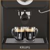  Зображення Кавоварка Krups рожкова Opio, 1.5л, мелена, ручний капучинатор, підігрів чашок, чорний 