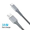  Зображення Дата кабель USB 2.0 AM to Type-C 1.2m Grey Grand-X (FC-12G) 