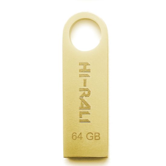  Зображення Флеш-накопичувач USB 64GB Hi-Rali Shuttle Series Gold (HI-64GBSHGD) 