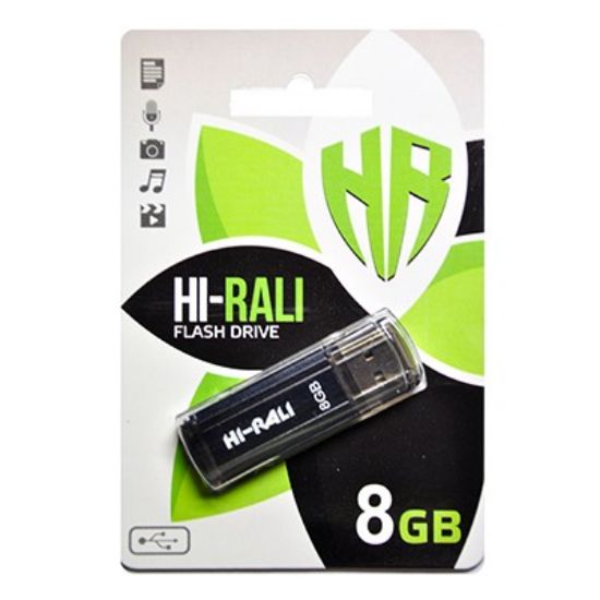  Зображення Флеш-накопичувач USB 8GB Hi-Rali Stark Series Black (HI-8GBSTBK) 