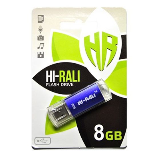  Зображення Флеш-накопичувач USB 8GB Hi-Rali Rocket Series Blue (HI-8GBVCBL) 