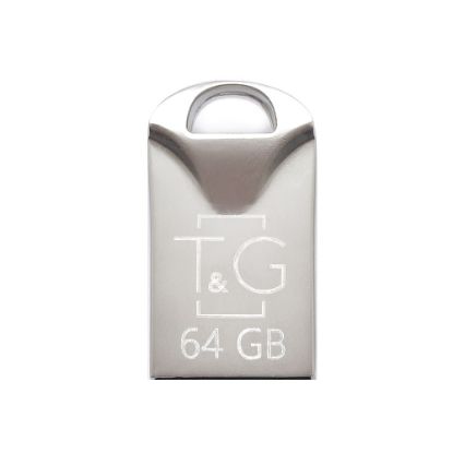  Зображення Флеш-накопичувач USB 64GB T&G 106 Metal Series Silver (TG106-64G) 