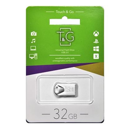  Зображення Флеш-накопичувач USB 32GB T&G 106 Metal Series Silver (TG106-32G) 