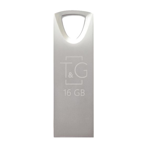  Зображення Флеш-накопичувач USB 16GB T&G 117 Metal Series Silver (TG117SL-16G) 