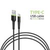  Зображення Дата кабель USB 2.0 AM to Type-C 1.2m CBFLEXT1 black Intaleo (1283126487484) 