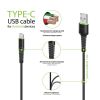  Зображення Дата кабель USB 2.0 AM to Type-C 1.2m CBFLEXT1 black Intaleo (1283126487484) 