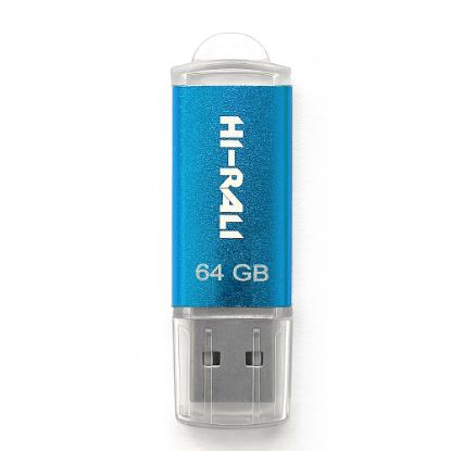  Зображення Флеш-накопитель USB 64GB Hi-Rali Rocket Series Blue (HI-64GBVCBL) 