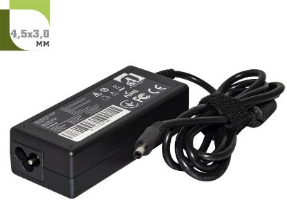  Зображення Блок живлення 1StCharger для ноутбука Dell 19.5V 65W 3.34A 4.5х3.0мм (AC1STDE65WA) 