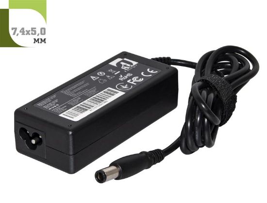  Зображення Блок живлення для ноутбука 1StCharger DELL 65W(19.5V/3.34A) 7.4x5.0 + кабель живлення 