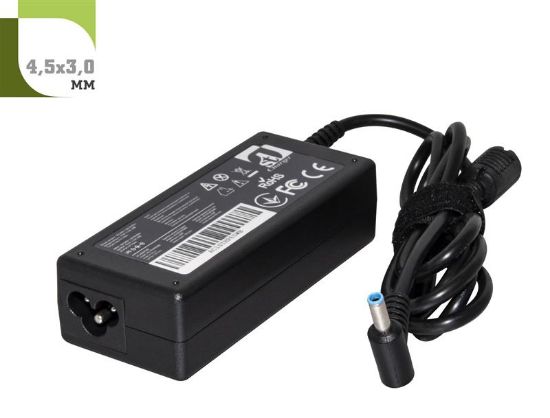  Зображення Блок живлення 1StCharger для ноутбука HP 19.5V 65W 3.33A 4.5х3.0мм (AC1STHP65WB) 