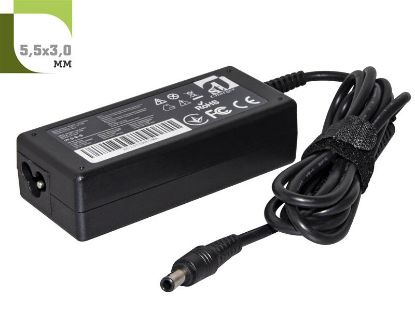  Зображення Блок живлення для ноутбука 1StCharger Samsung 60W(19V/3.16A) 5.5x3.0 + кабель живлення 