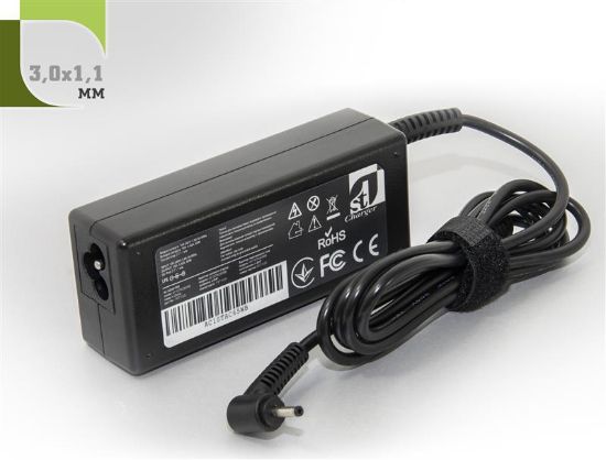  Зображення Блок живлення 1StCharger для ноутбука Acer 19V 65W 3.42A 3.0х1.1мм (AC1STAC65WB) 