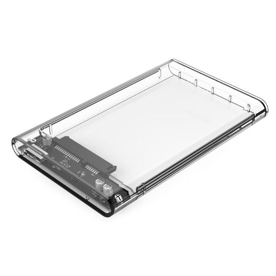  Зображення Зовнішня кишеня Orico для підключення SATA HDD/SSD 2.5", USB3.0, Transparent (2139U3-CR-BP) 