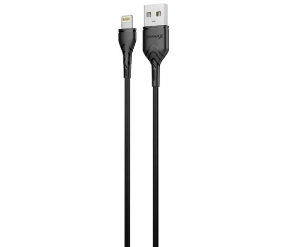  Зображення Дата кабель USB 2.0 AM to Lightning 1.0m Cu, 2.1А, Black Grand-X (PL01B) 