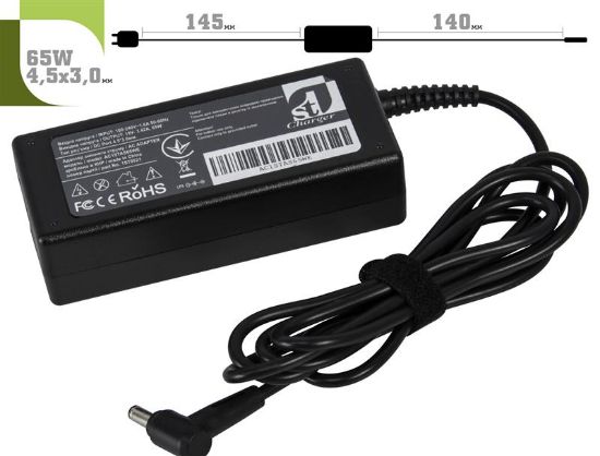  Зображення Блок живлення 1StCharger для ноутбука Asus 65W 19V 3.42A 4.5x3.0 + кабель живлення Retail BOX 