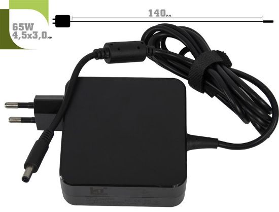  Зображення Блок живлення 1StCharger для ноутбука Dell 65W 19V 3.34A 4.5x3.0 + кабель живлення Retail BOX 