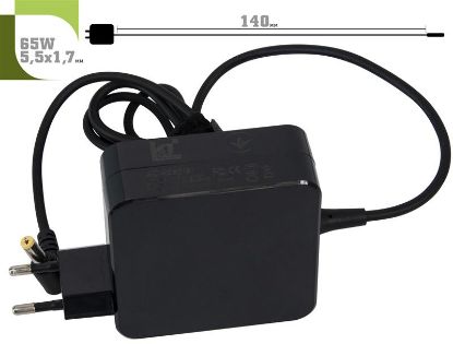  Зображення Блок живлення 1StCharger для ноутбука Asus 65W 19V 3.42A 5.5x1.7 + кабель живлення Retail BOX 