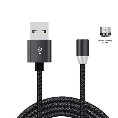  Зображення Дата кабель USB 2.0 AM to Micro 5P 1.2m Magneto black XoKo (SC-355m MGNT-BK) 