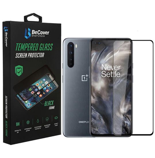  Зображення Скло захисне BeCover OnePlus Nord 8 Black (707279) 