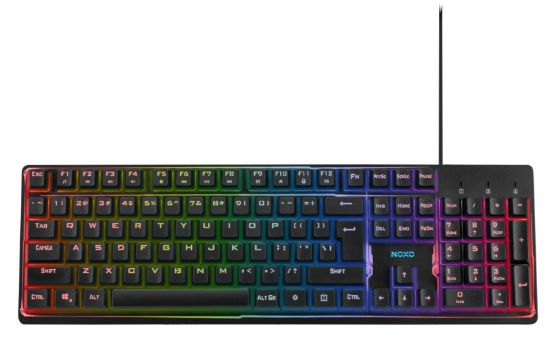  Зображення Клавіатура Noxo Fusionlight Gaming keyboard, Black (4770070882047) 