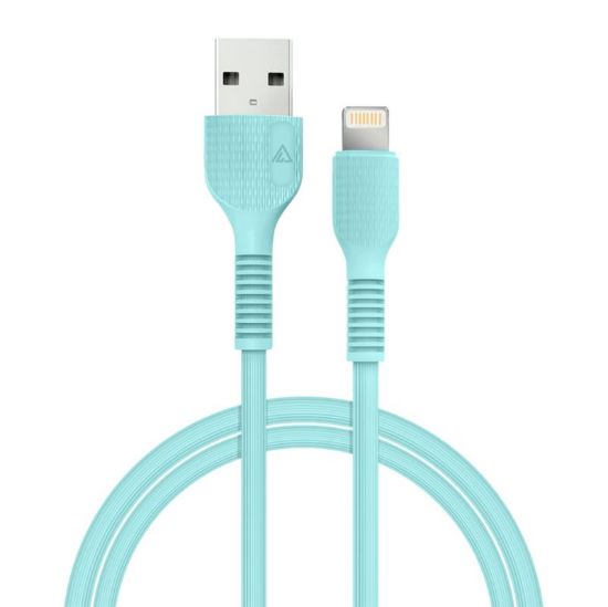  Зображення Дата кабель USB 2.0 AM to Lightning 1.2m AL-CBCOLOR-L1MT Mint ACCLAB (1283126518195) 