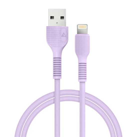  Зображення Кабель ACCLAB AL-CBCOLOR-L1PP USB-Lightning 1.2м Purple (1283126518218) 