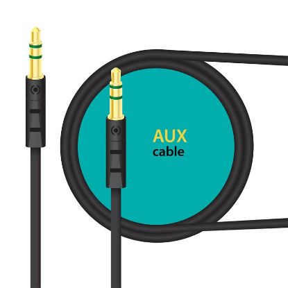  Зображення Кабель мультимедійний AUX 1.0m CB-AB11 black Piko (1283126489150) 